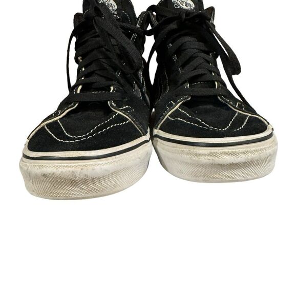 Vans Off the Wall Black Checkerboard hightop Skate board skateboard M 7 - W 8.5 - Picture 3 of 8